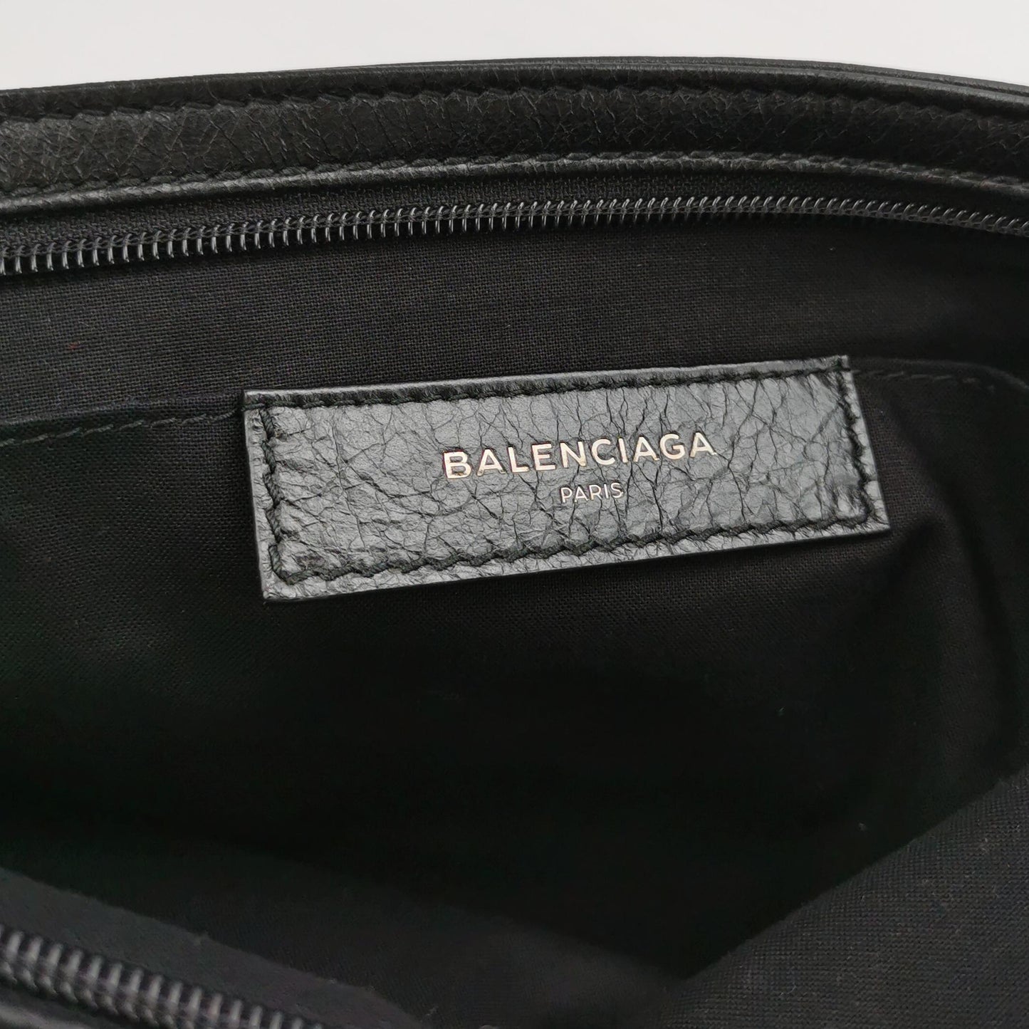 Balenciaga Graffiti Oil Wax Leather Clutch