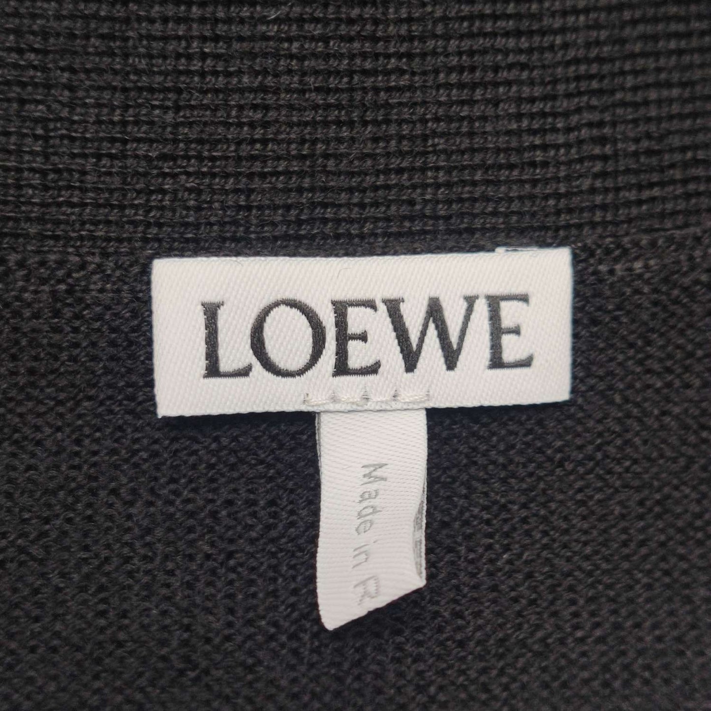Loewe XL Wool V-Neck Single-Breasted Cardigan