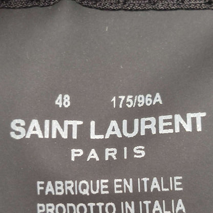 Saint Laurent Wool Single-Breasted Lapel Coat M