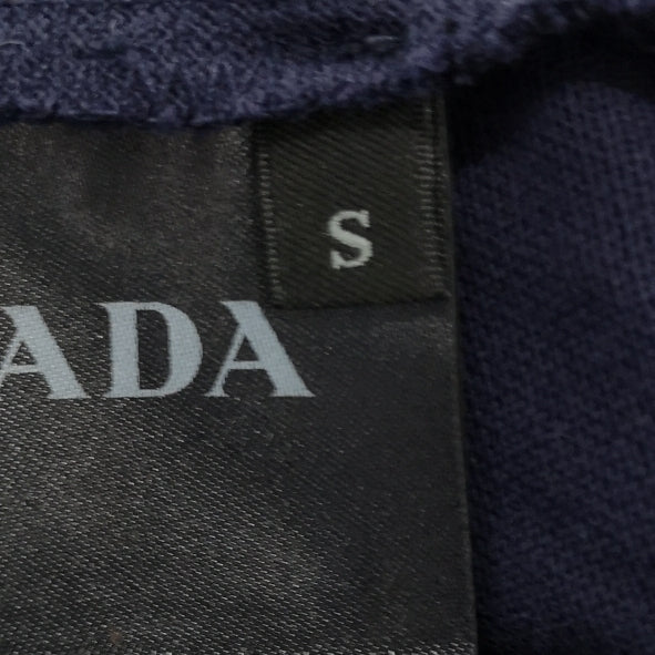 Prada S Size Navy Red Accent Polo Shirt