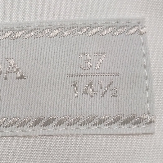 Prada Cotton Spread Collar Single-Breasted Shirt S