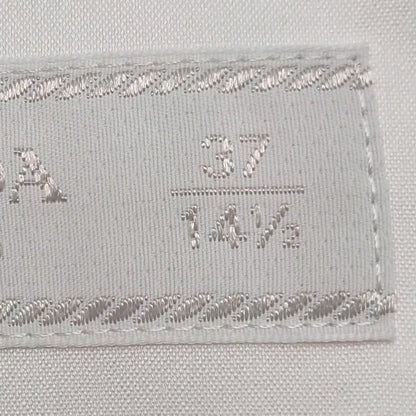 Prada Cotton Spread Collar Single-Breasted Shirt S