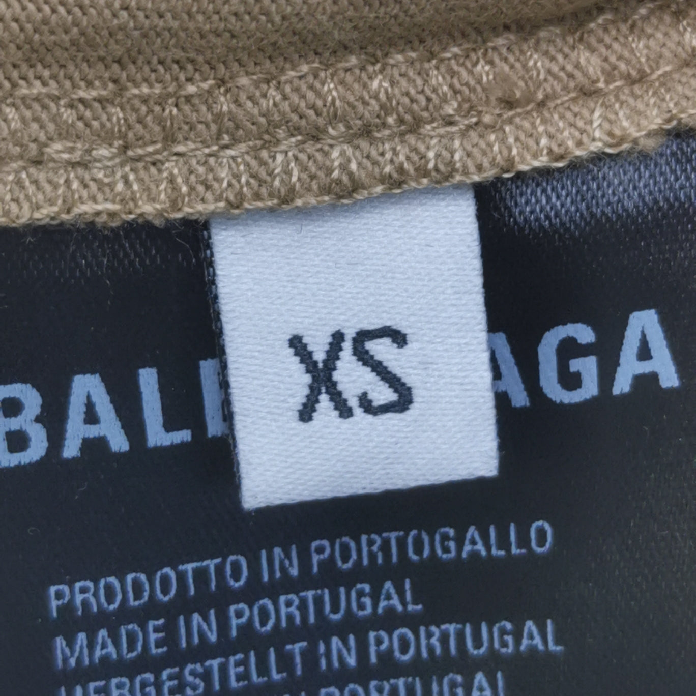 Balenciaga XS Cotton Logo Print Crew Neck T-Shirt