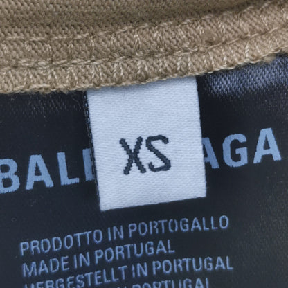 Balenciaga XS Cotton Logo Print Crew Neck T-Shirt