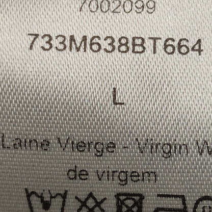 Dior Wool Color-Block Striped Crewneck Sweater L