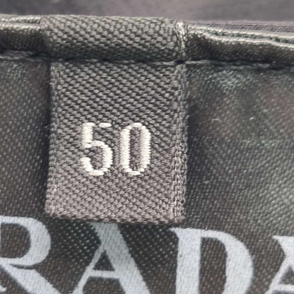 Prada Solid Letter Logo Shorts L