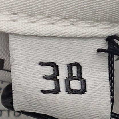 Balenciaga XS Cotton Logo Print Button-Down Shirt