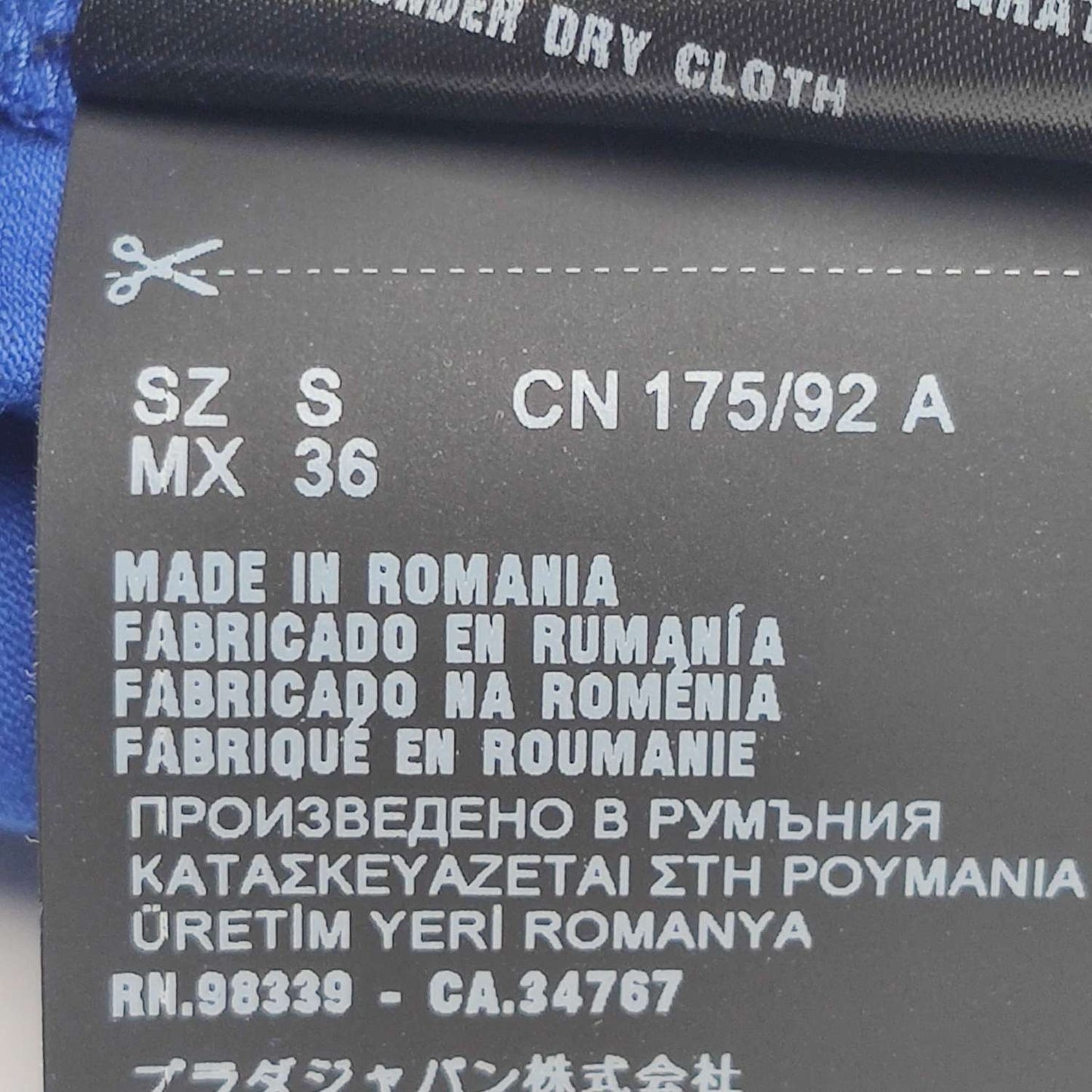 Prada Blue Short-Sleeve Pocket T-Shirt S