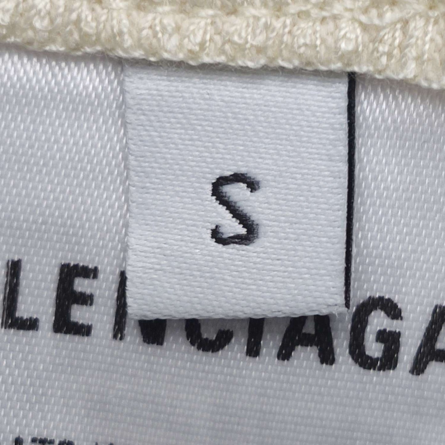 Balenciaga S Cotton Logo Crew Neck T-Shirt