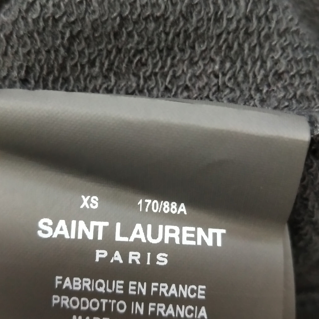 Saint Laurent XS Cotton Paneled Crewneck Sweatshirt