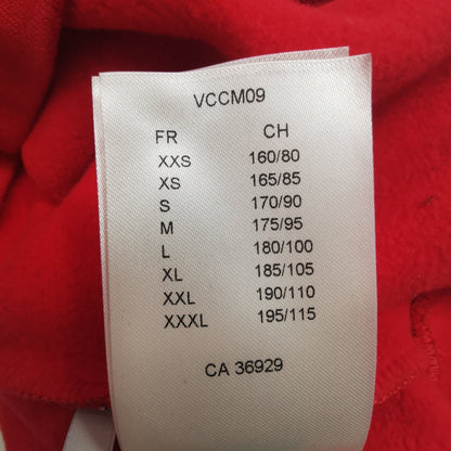 Louis Vuitton XS Red Logo Crewneck Cotton Sweatshirt