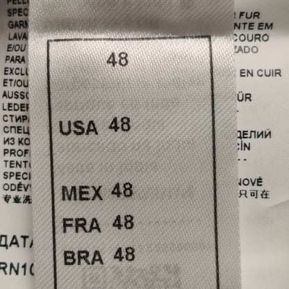 Emporio Armani Black Hooded Sheepskin Leather Jacket M