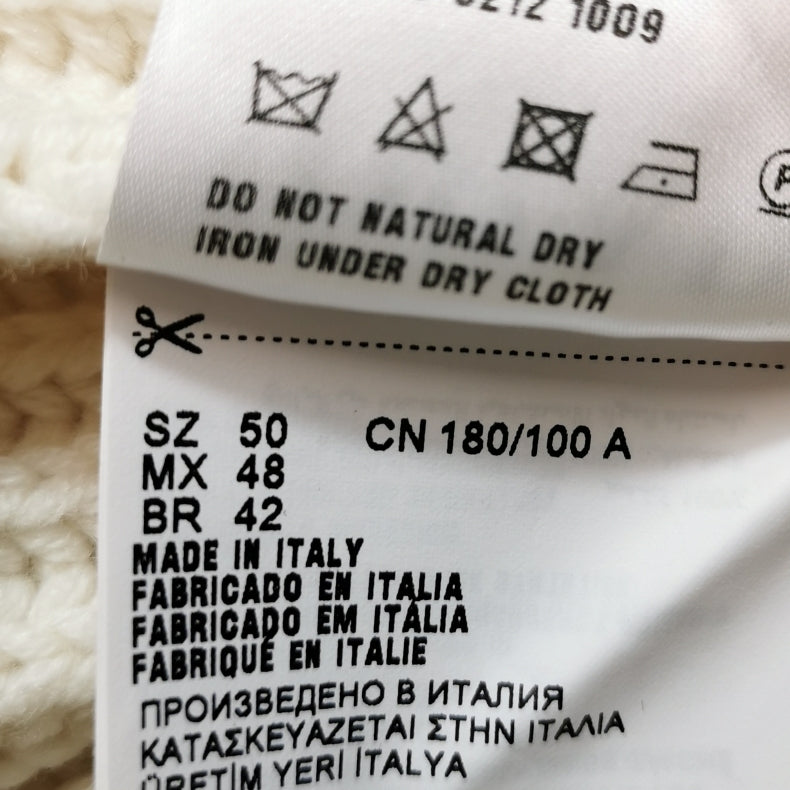 Prada Zip-Up Color Block Logo Knit Jacket