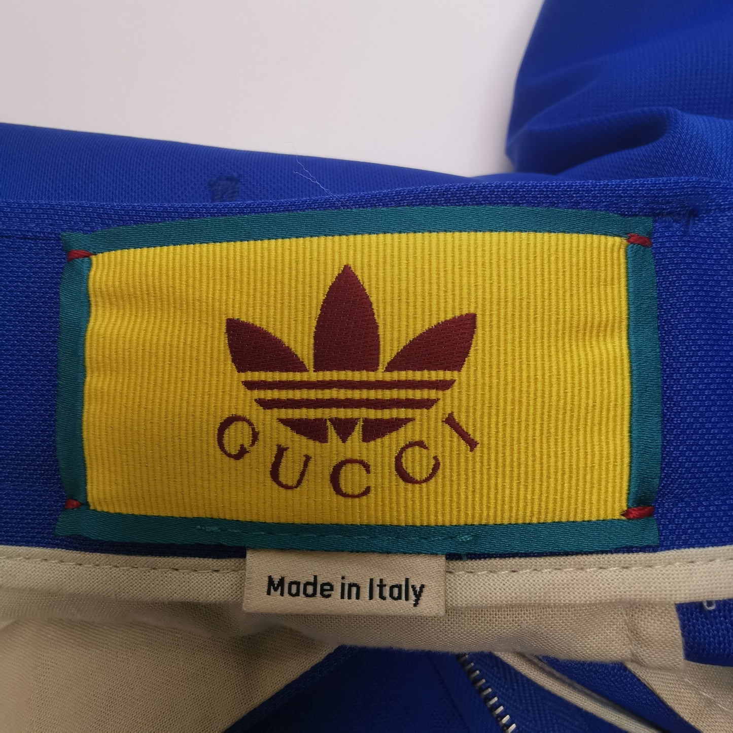 Gucci x Adidas Blue Logo Shorts