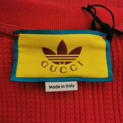 Gucci x Adidas Red Cotton Logo Crew Neck T-shirt XS