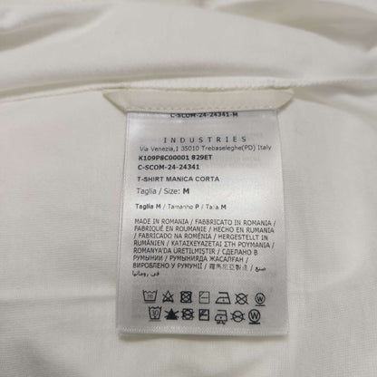 Moncler M Size Cotton Solid Crew Neck T-Shirt
