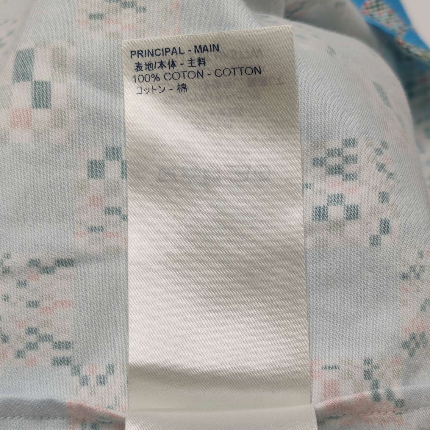 Louis Vuitton Blue Checkered Short-Sleeve Shirt M