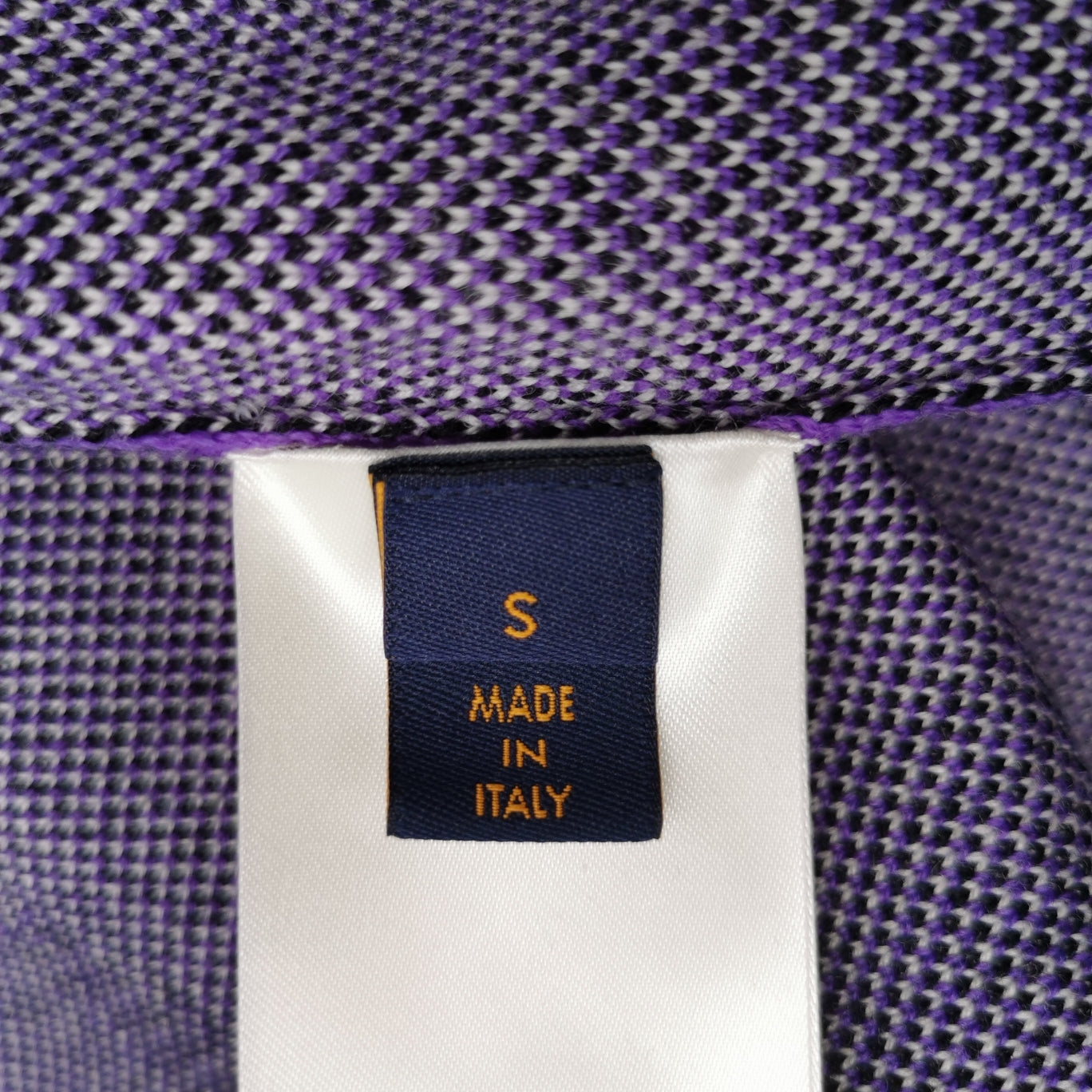 Louis Vuitton Purple Crewneck Wool Blend Sweater M