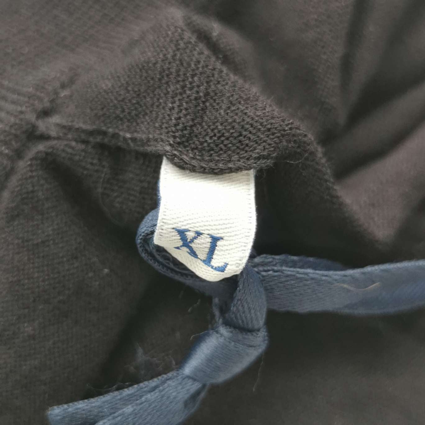 Moncler XL Cotton Solid Lapel Long-Sleeve Knit