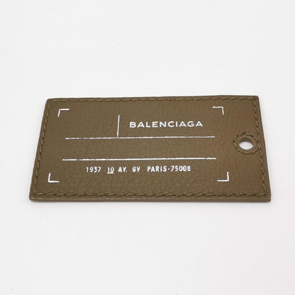 Balenciaga Leather-Canvas Colorblock Flap Clutch