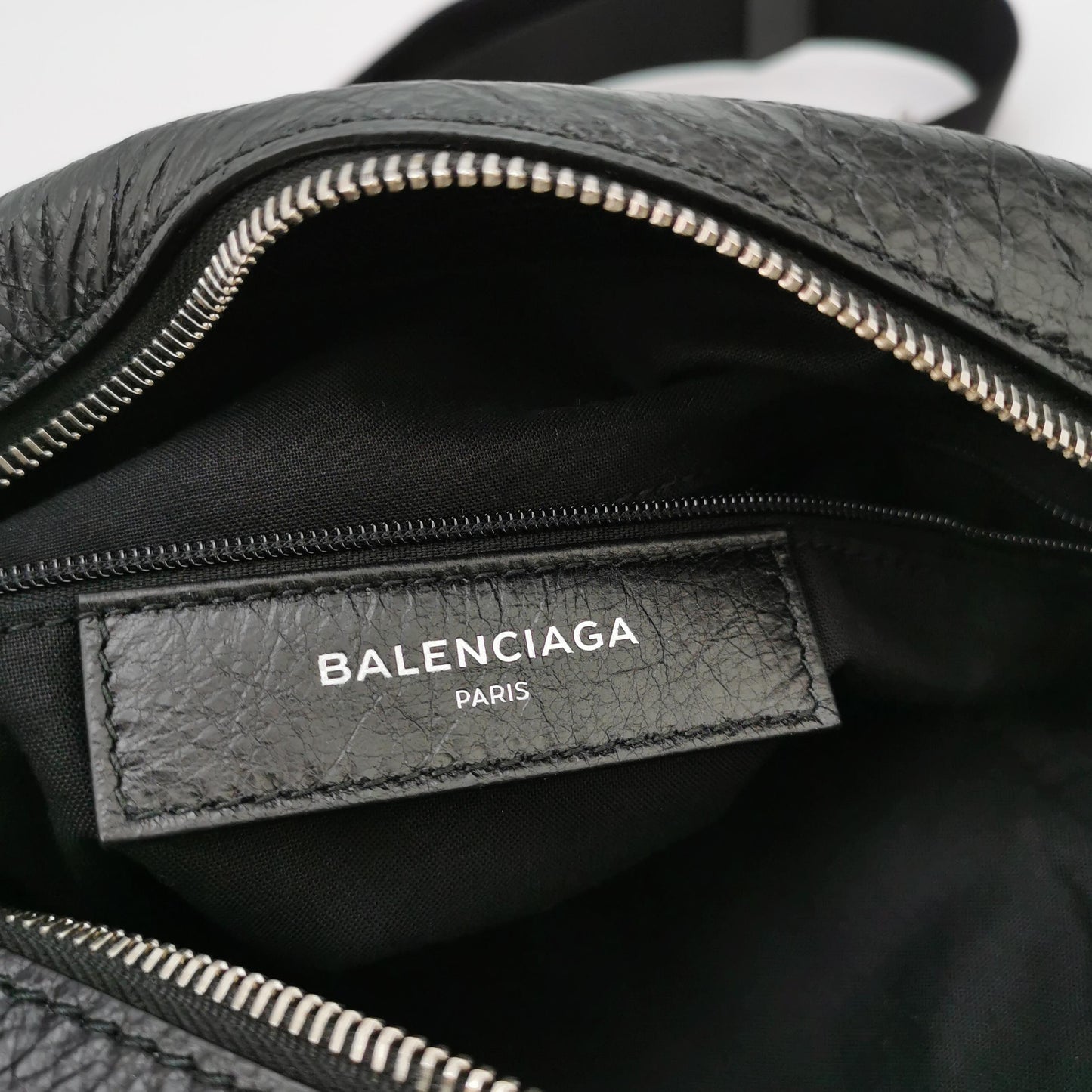 Balenciaga Waxed Leather Studded Crossbody Bag
