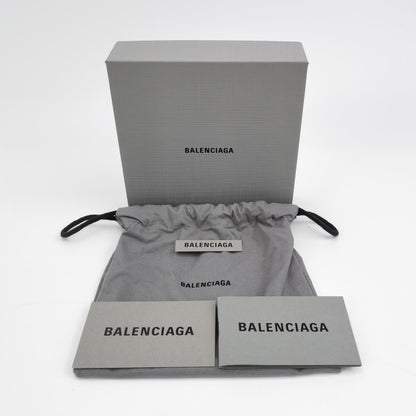 Balenciaga Leather Letter Logo Bifold Wallet