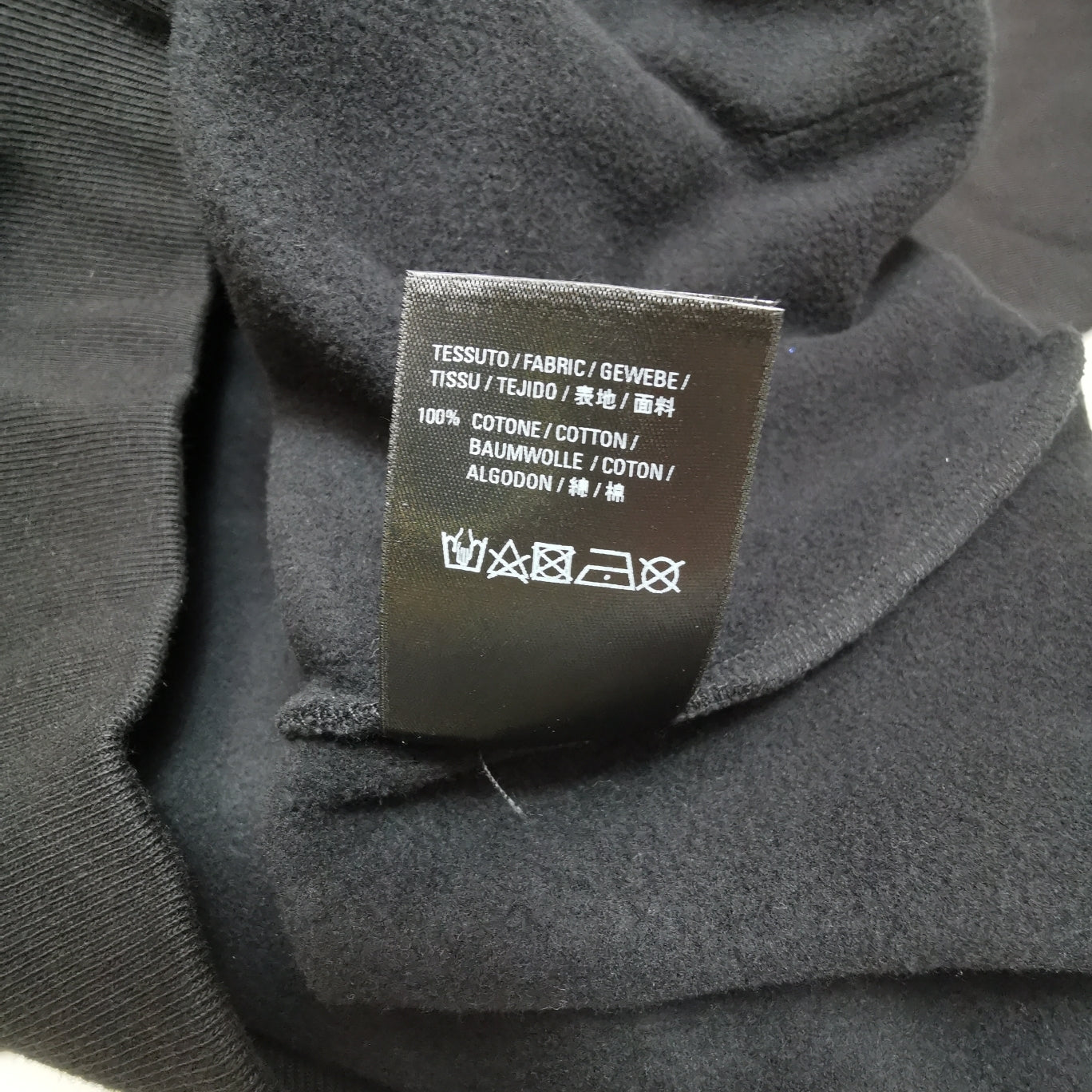 Balenciaga Paris Logo Black Hoodie S
