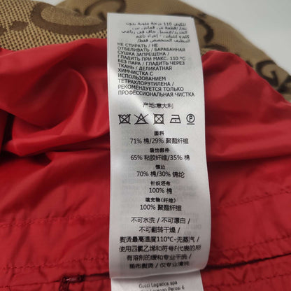 Gucci Double G Monogram Colorblock Cotton Jacket M