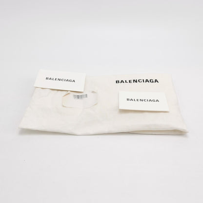 Balenciaga Leather Logo Zip Clutch