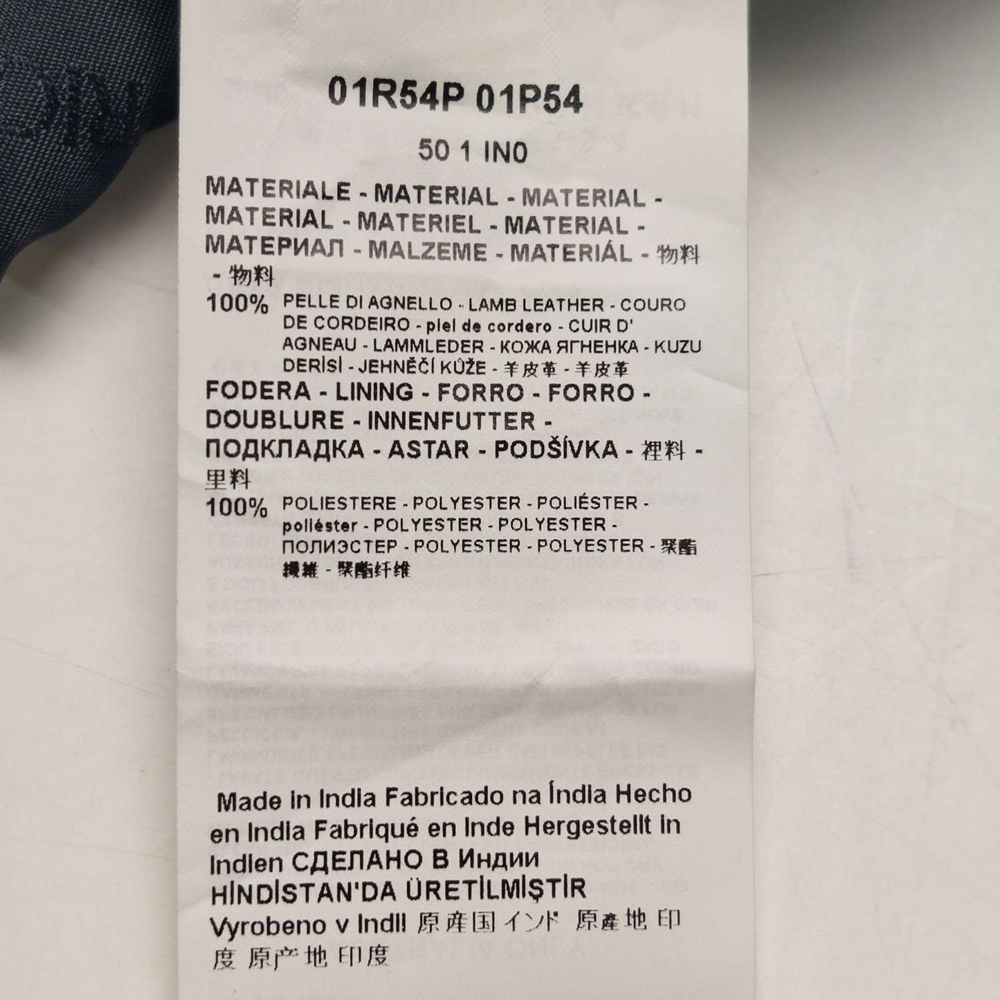 Emporio Armani Black Hooded Sheepskin Leather Jacket M