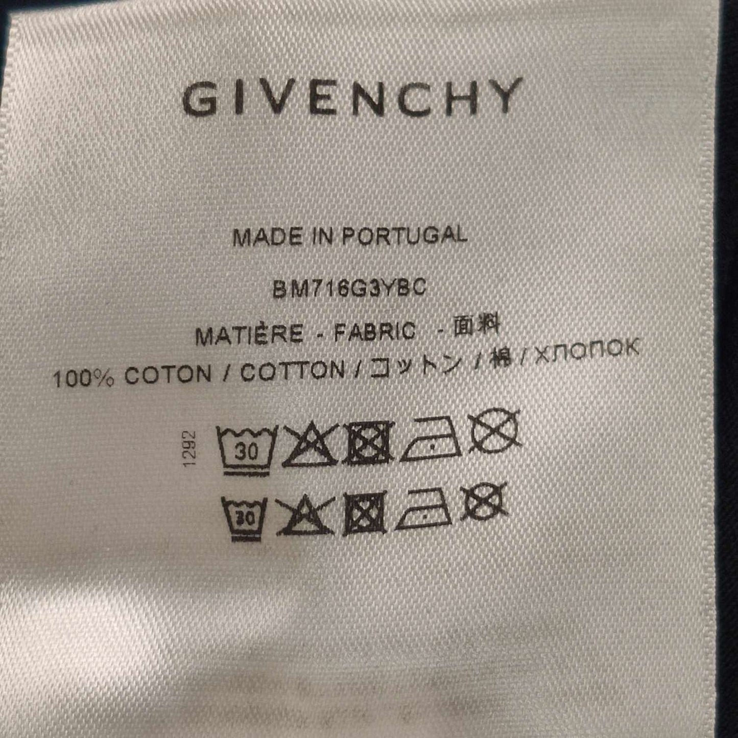 Givenchy XS Cotton Logo Crew Neck T-Shirt