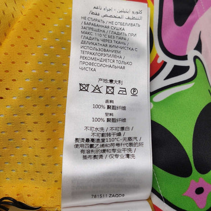 Gucci Cartoon Print Logo Collared Short-Sleeve Shirt