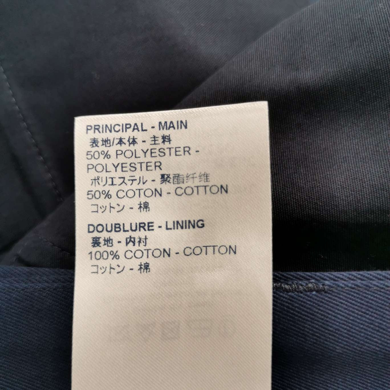 Louis Vuitton Navy Cotton Solid Shorts XS