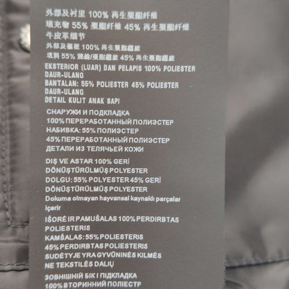 Prada S Size Solid Hooded Triangle Logo Padded Jacket