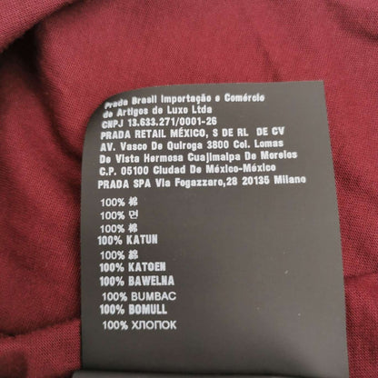 Prada XS Cotton Letter Logo T-Shirt