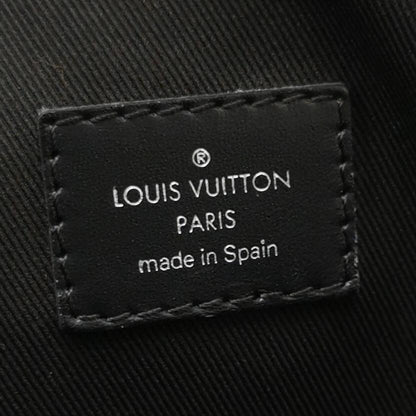 Louis Vuitton Large Black Leather Structured Handbag