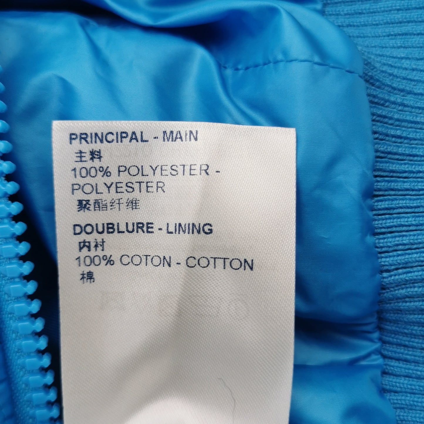 Louis Vuitton Blue Quilted Zip Cotton Jacket L