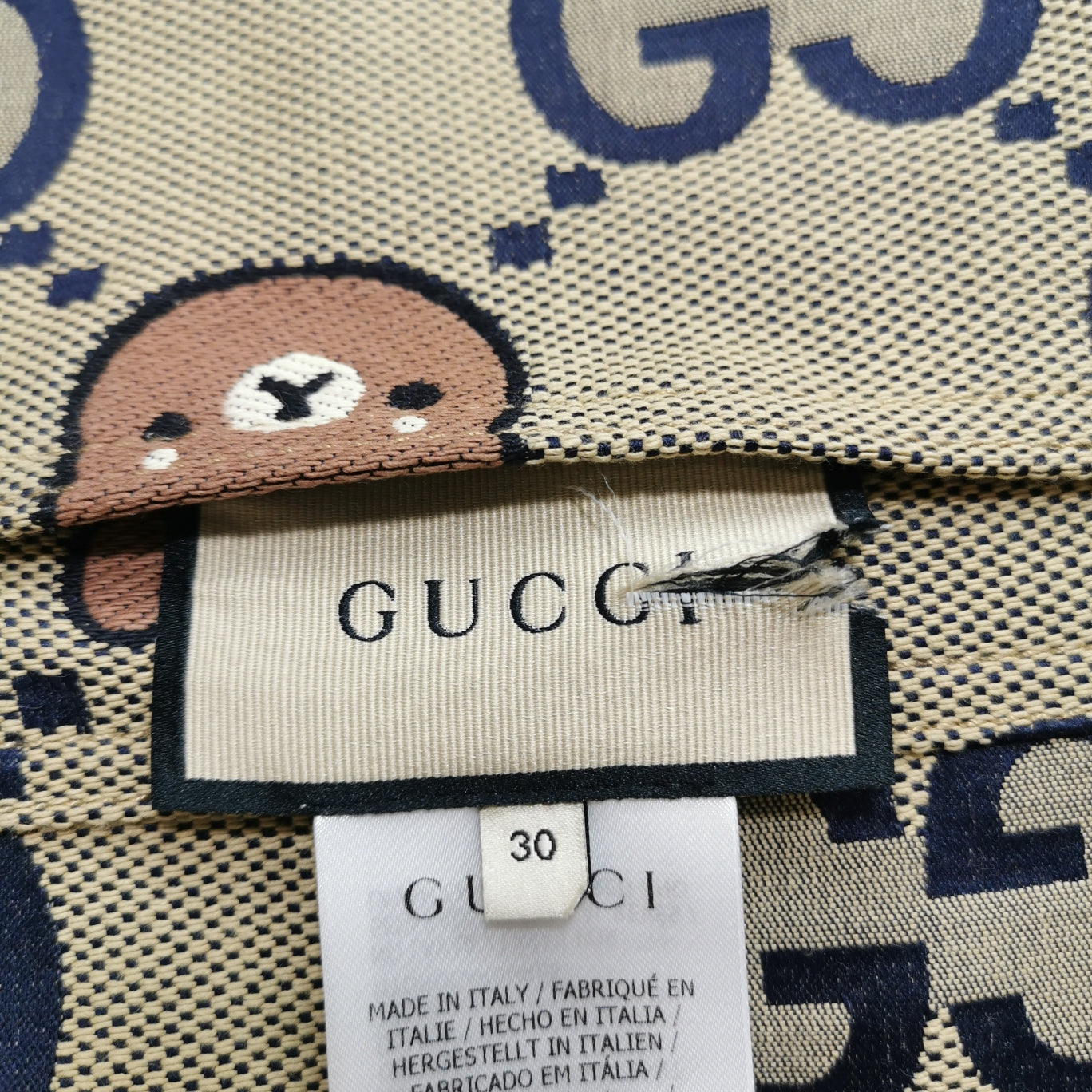 Gucci GG Cartoon Bear Print Casual Shorts