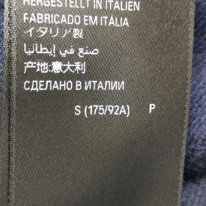 Balenciaga S Black V-Neck Ribbed Sweater