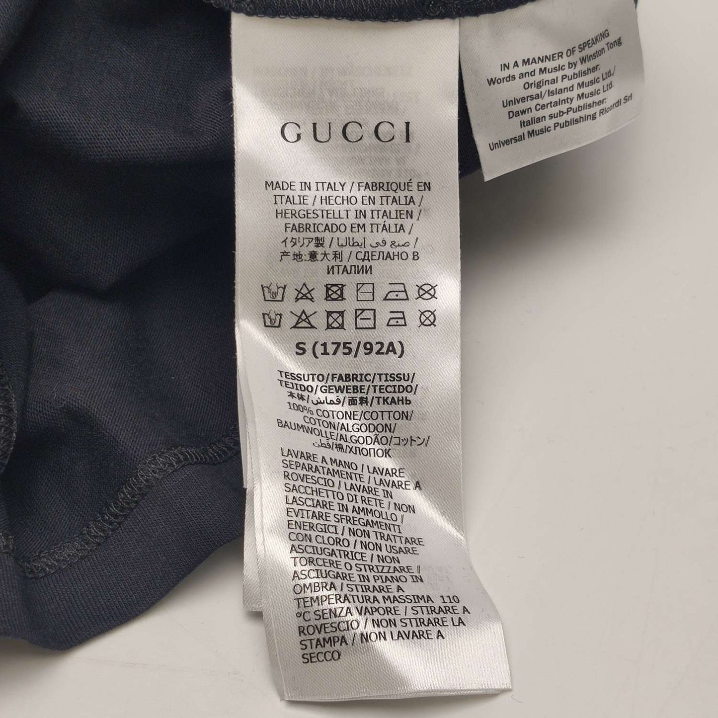 Gucci S Cotton Color-Block Letter Graphic T-Shirt