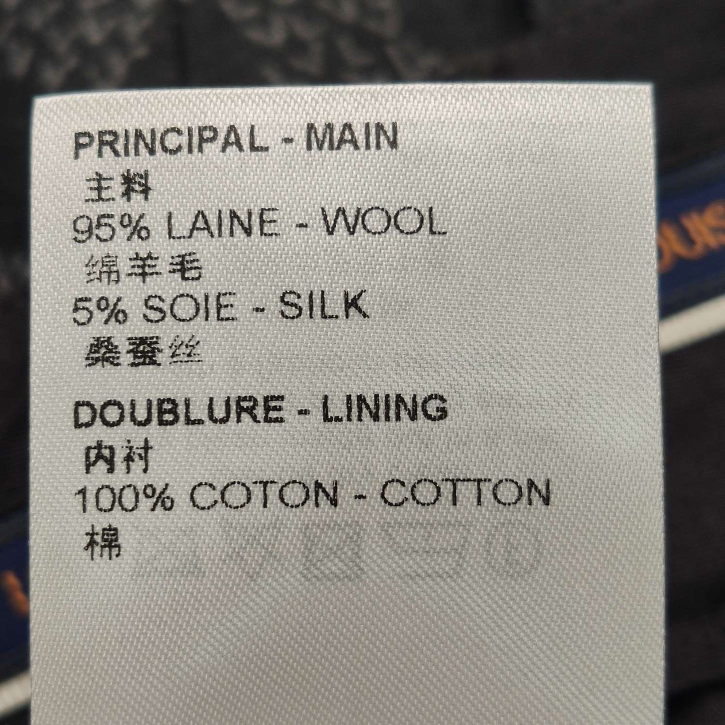 Louis Vuitton S Size Wool Patterned Pants