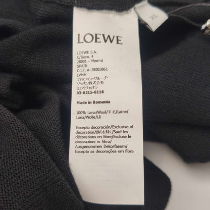 Loewe XL Wool V-Neck Single-Breasted Cardigan