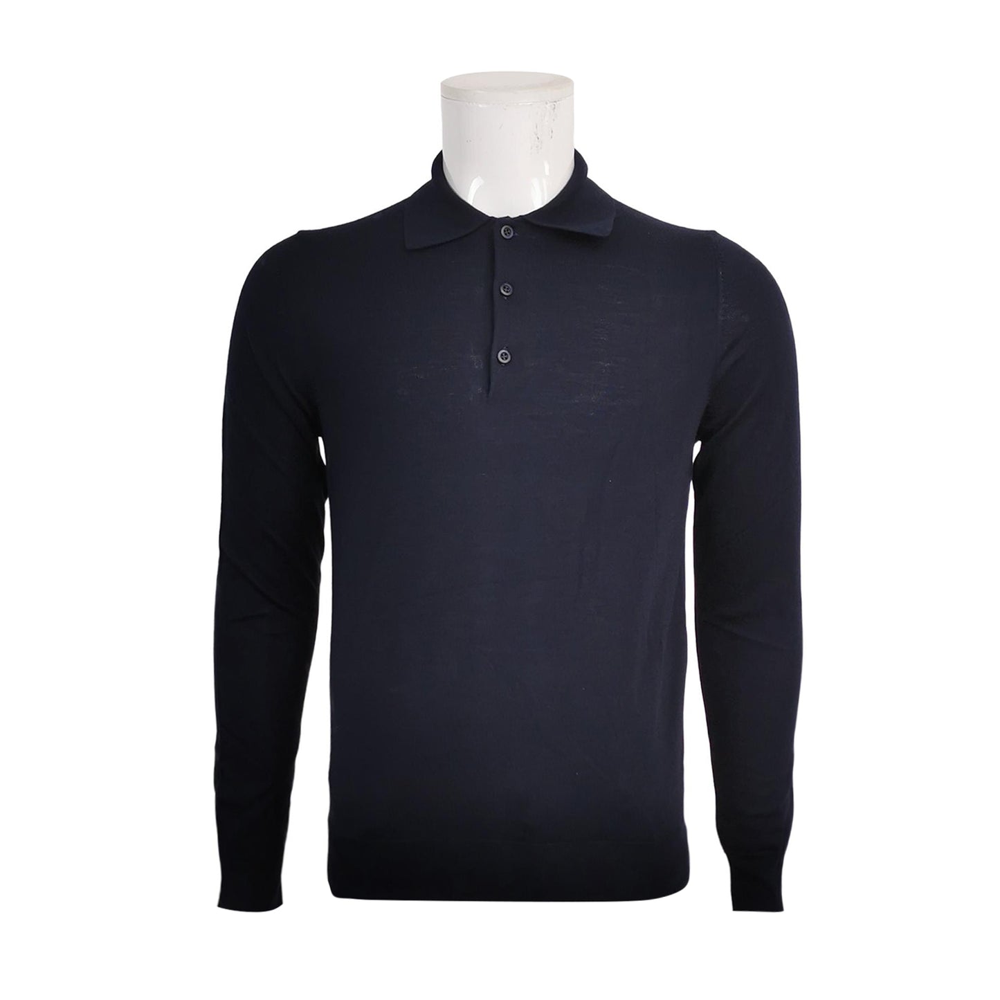 Prada Wool Solid Collared Knit Shirt M/48