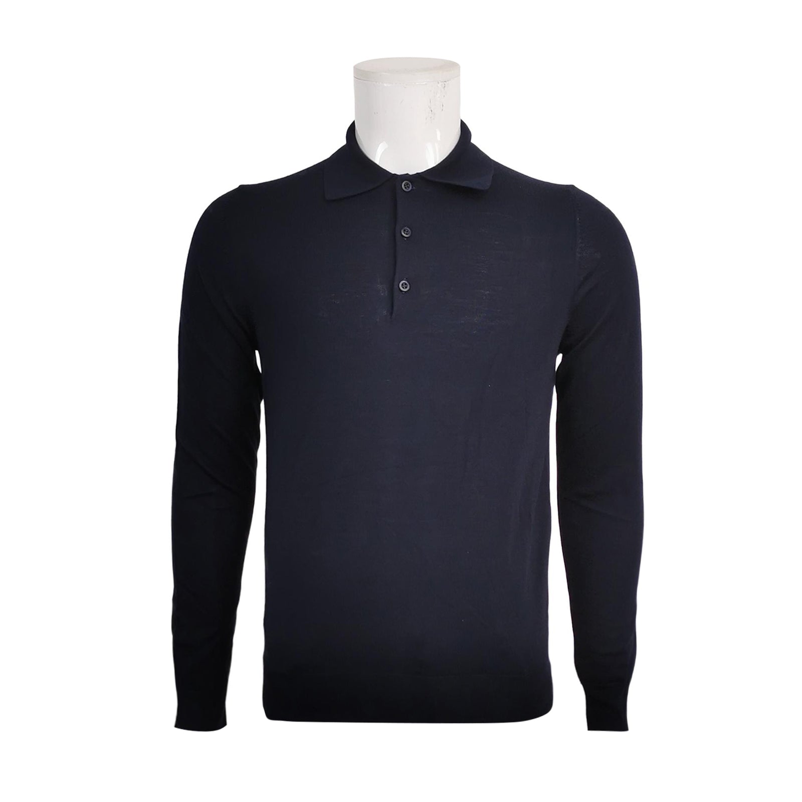 Prada Wool Solid Collared Knit Shirt M/48