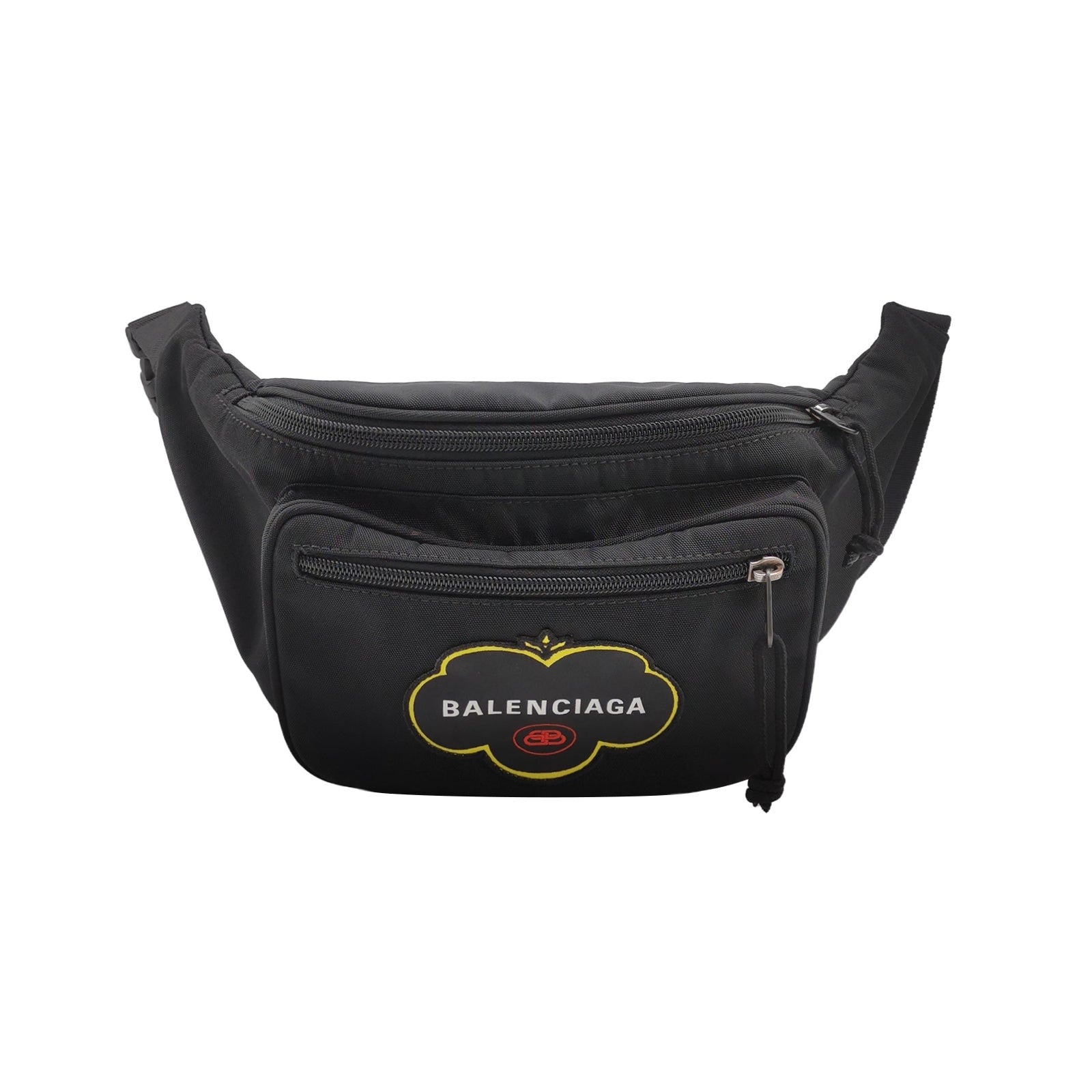 Balenciaga Nylon Logo Zip Fanny Pack
