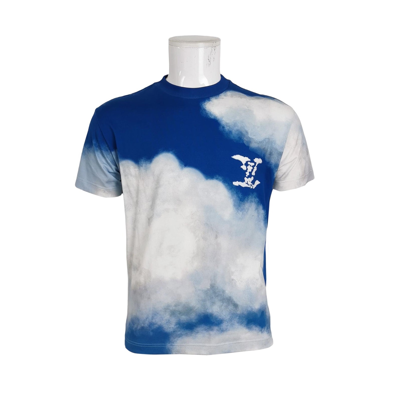 Louis Vuitton XS Cloud Print Logo Cotton T-Shirt