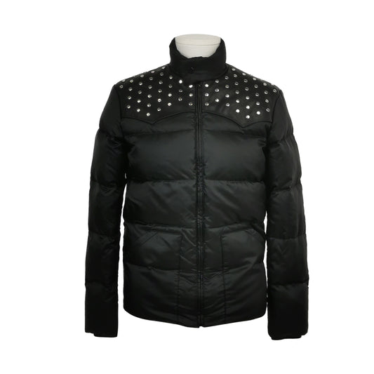 Saint Laurent Studded Black Down Jacket M