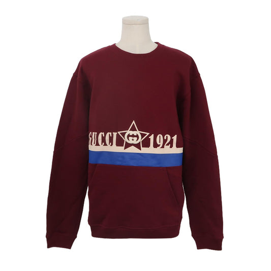 Gucci 1921 Star Logo Burgundy Sweatshirt