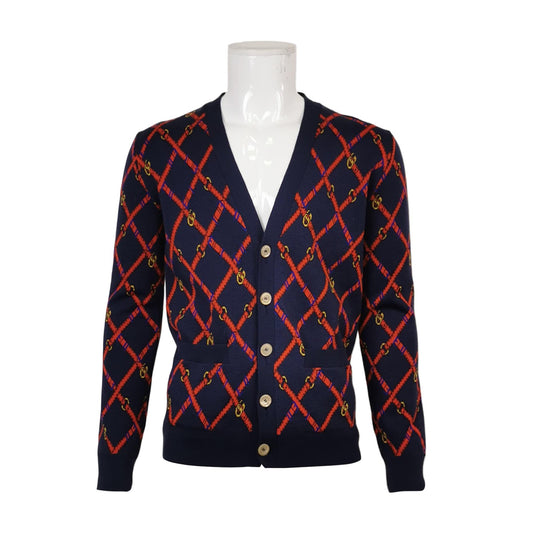 Gucci Wool GG Monogram Cardigan Size S