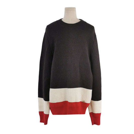 Louis Vuitton L Size Color Block Logo Sweater